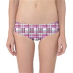 Pink plaid pattern Classic Bikini Bottoms