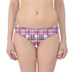 Pink plaid pattern Hipster Bikini Bottoms