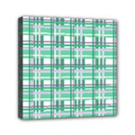 Green plaid pattern Mini Canvas 6  x 6 