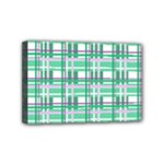 Green plaid pattern Mini Canvas 6  x 4 