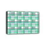 Green plaid pattern Mini Canvas 6  x 4 