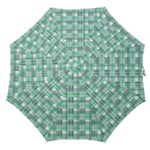 Green plaid pattern Straight Umbrellas