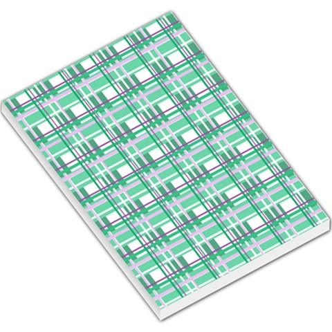 Green plaid pattern Large Memo Pads from ArtsNow.com