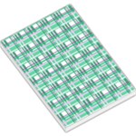 Green plaid pattern Large Memo Pads