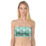 Green plaid pattern Bandeau Top