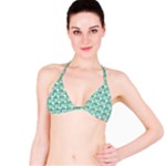 Green plaid pattern Bikini Top