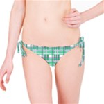 Green plaid pattern Bikini Bottom