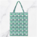 Green plaid pattern Classic Tote Bag