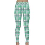 Green plaid pattern Classic Yoga Leggings