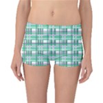 Green plaid pattern Boyleg Bikini Bottoms