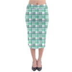 Green plaid pattern Midi Pencil Skirt