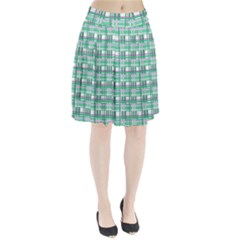 Green plaid pattern Pleated Skirt from ArtsNow.com