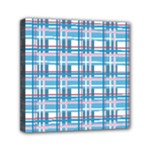 Blue plaid pattern Mini Canvas 6  x 6 