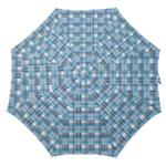 Blue plaid pattern Straight Umbrellas