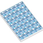 Blue plaid pattern Large Memo Pads