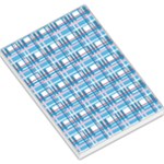 Blue plaid pattern Large Memo Pads