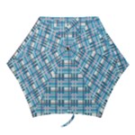 Blue plaid pattern Mini Folding Umbrellas