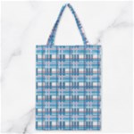 Blue plaid pattern Classic Tote Bag