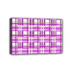 Purple plaid pattern Mini Canvas 6  x 4 