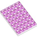 Purple plaid pattern Large Memo Pads