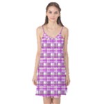 Purple plaid pattern Camis Nightgown