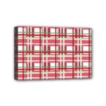 Red plaid pattern Mini Canvas 6  x 4 