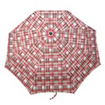 Red plaid pattern Folding Umbrellas