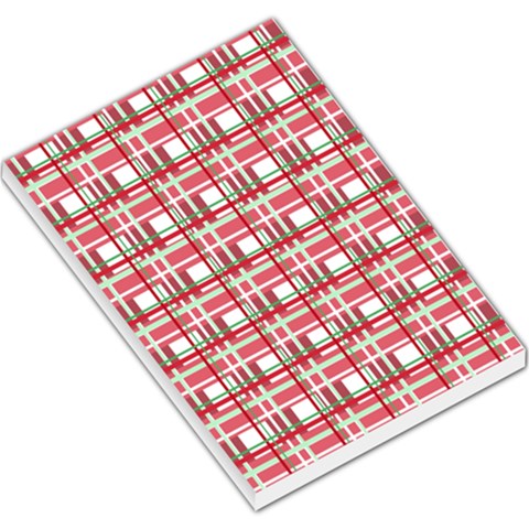 Red plaid pattern Large Memo Pads from ArtsNow.com