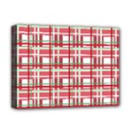 Red plaid pattern Deluxe Canvas 16  x 12  