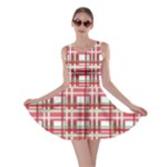 Red plaid pattern Skater Dress