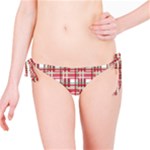 Red plaid pattern Bikini Bottom