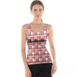 Red plaid pattern Tank Top