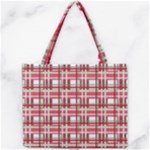 Red plaid pattern Mini Tote Bag