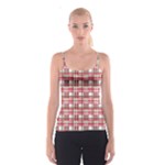 Red plaid pattern Spaghetti Strap Top