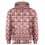 Red plaid pattern Men s Pullover Hoodie