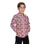 Red plaid pattern Wind Breaker (Kids)