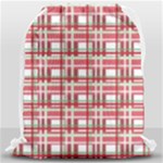 Red plaid pattern Drawstring Bag (Large)