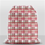 Red plaid pattern Drawstring Bag (Small)