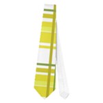 Yellow plaid pattern Neckties (One Side) 