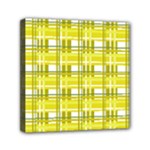 Yellow plaid pattern Mini Canvas 6  x 6 