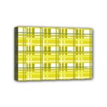 Yellow plaid pattern Mini Canvas 6  x 4 