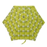 Yellow plaid pattern Mini Folding Umbrellas