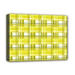 Yellow plaid pattern Deluxe Canvas 16  x 12  