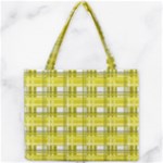 Yellow plaid pattern Mini Tote Bag