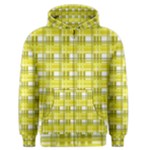 Yellow plaid pattern Men s Zipper Hoodie