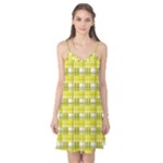 Yellow plaid pattern Camis Nightgown