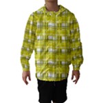 Yellow plaid pattern Hooded Wind Breaker (Kids)