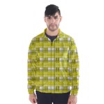 Yellow plaid pattern Wind Breaker (Men)