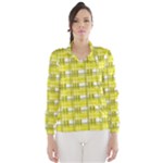 Yellow plaid pattern Wind Breaker (Women)