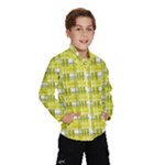 Yellow plaid pattern Wind Breaker (Kids)